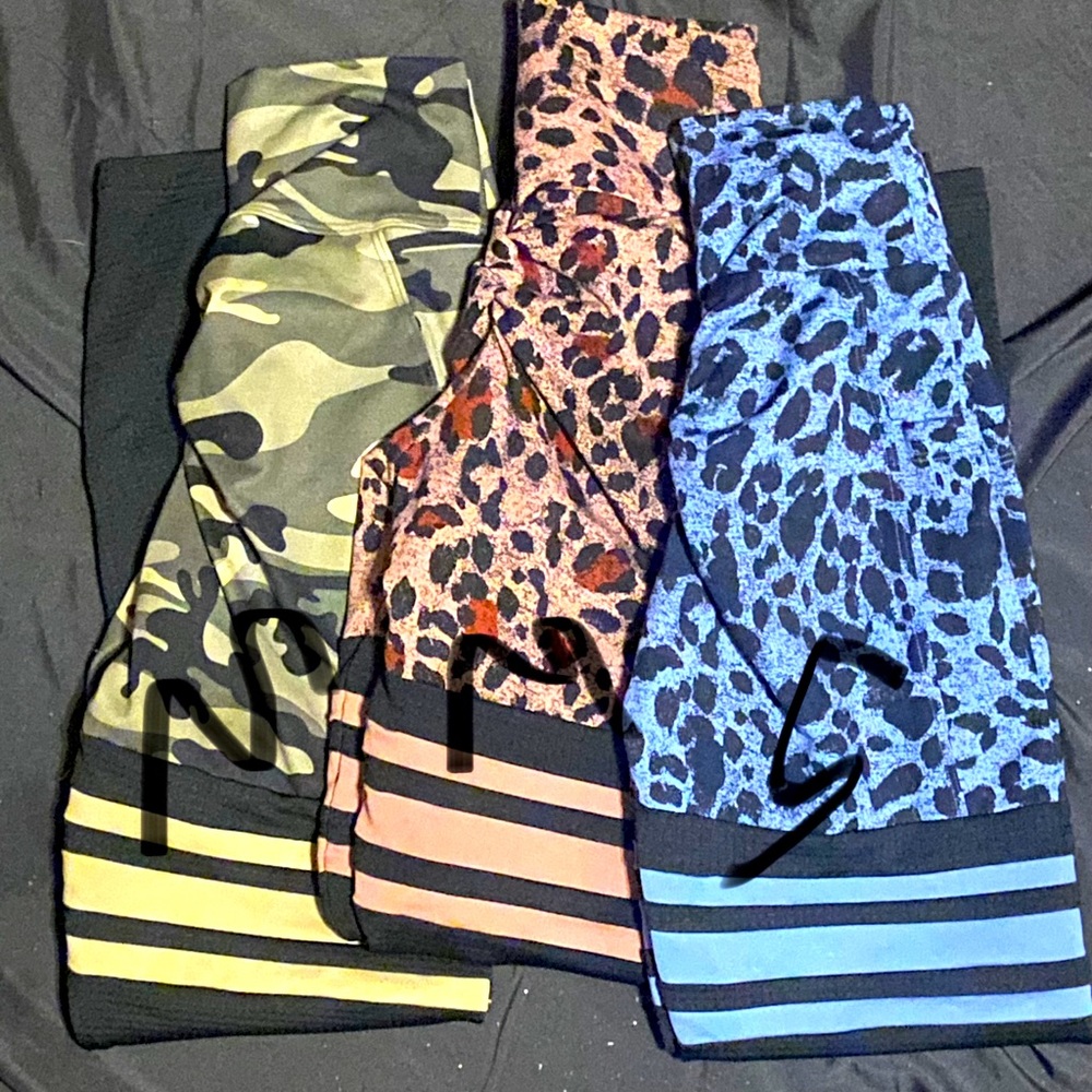 Bombshell leggings. Ready to look gym ready! 3 leggings.